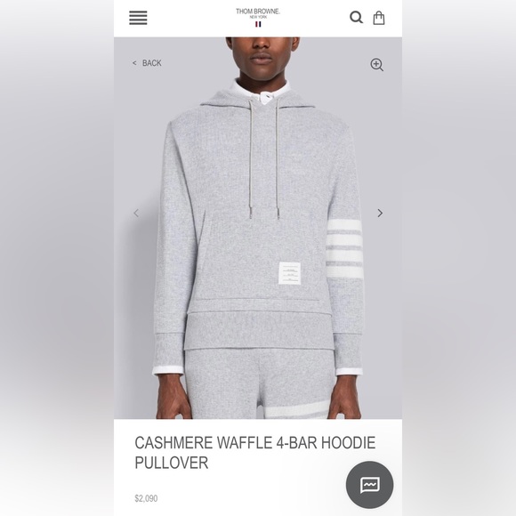 Thom Browne 4 Stripe Hoodie Cashmere Pullover XL - Picture 7 of 7